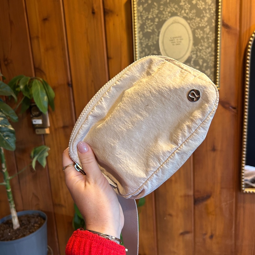 Lululemon Athletica Tan Waist Bag with Logo